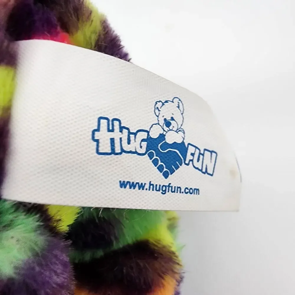 Hug Fun Colorful Leopard Purse Plush Stuffed Toy 9